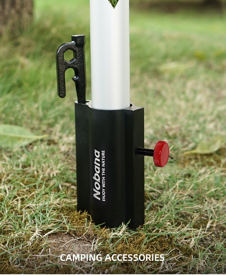Cheap Goat Tents Outdoor camping canopy pole holder tent accessories support pole fixed pipe rack fishing umbrella adjusting base   